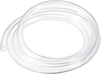 Sourcing Map PVC Hose Tube 8mm ID 10mm OD 1.5m Clear Flexible Tubing