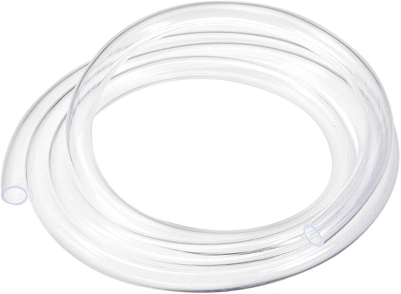Sourcing Map PVC Hose Tube 8mm ID 10mm OD 1.5m Clear Flexible Tubing