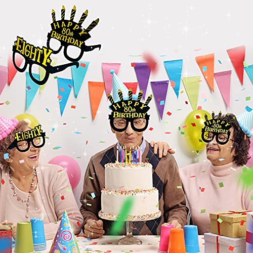jenlion 80th birthday decorations party glasses thirty birthday masks