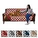Home Fashion Designs Reversible Sofa Cover for Living Room. Oversized, Couch Furniture Protector with Secure Straps. Couch Cover for Dogs, Protect from Kids and Pets. (74