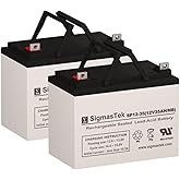 Pride Victory Compatible U1 Battery Pack of 2, 12V 35Ah NB by SigmasTek