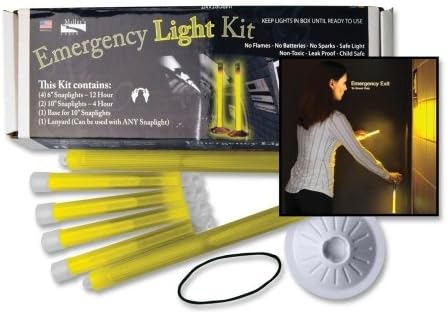 Wholesale CASE of 10 - Miller's Creek Office Emergency Light Kit-Office Emergency Kit, Yellow Sticks