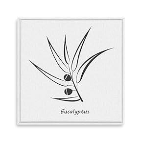 Framed Canvas Wall Art for Living Room, Bedroom Nordic Style Plants Theme Canvas Prints for Home Decoration Ready to Hang - 16x16 inches