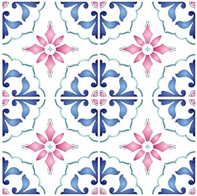 Stencils For Walls Mexican Tile Stencil Reusable Talavera