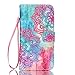 Galaxy Note 3 Case, Firefish High Quality PU Leather Case Wallet Flip Kickstand Case [Flap Closure] [Card Slots] Protective Cover for Samsung Galaxy Note 3 + One Stylus-Flower
