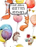 Livre Journal Recettes Dépenses: A4 - 106 pages - Animaux - Rigolos - Motis - Panda - Chien - couverture souple glossy - AutoEntrepreneur - Budget - micro BIC - micro BNC (French Edition) by AEStark