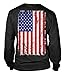BIG Distressed American Flag Long Sleeve Mens T-Shirt Tee