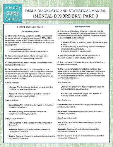 DSM-5 Diagnostic and Statistical Manual (Mental Disorders) Part 3 (Speedy Study Guides) Paperback – April 25, 2015