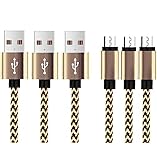 Micro USB Cable Micro USB Charging Cable, Micro USB to USB Cable Android Charger Cable, 3 Pack 10FT Long Fast Charge Micro USB Charger Cable for Samsung Tablet/S7 Edge/S7/S6/Kindle Charger Cord/PS4/LG