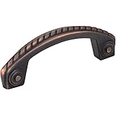 Rhodes Rope Detail Cabinet Pull - 3" Center-to-Center in Brushed Oil Rubbed Bronze