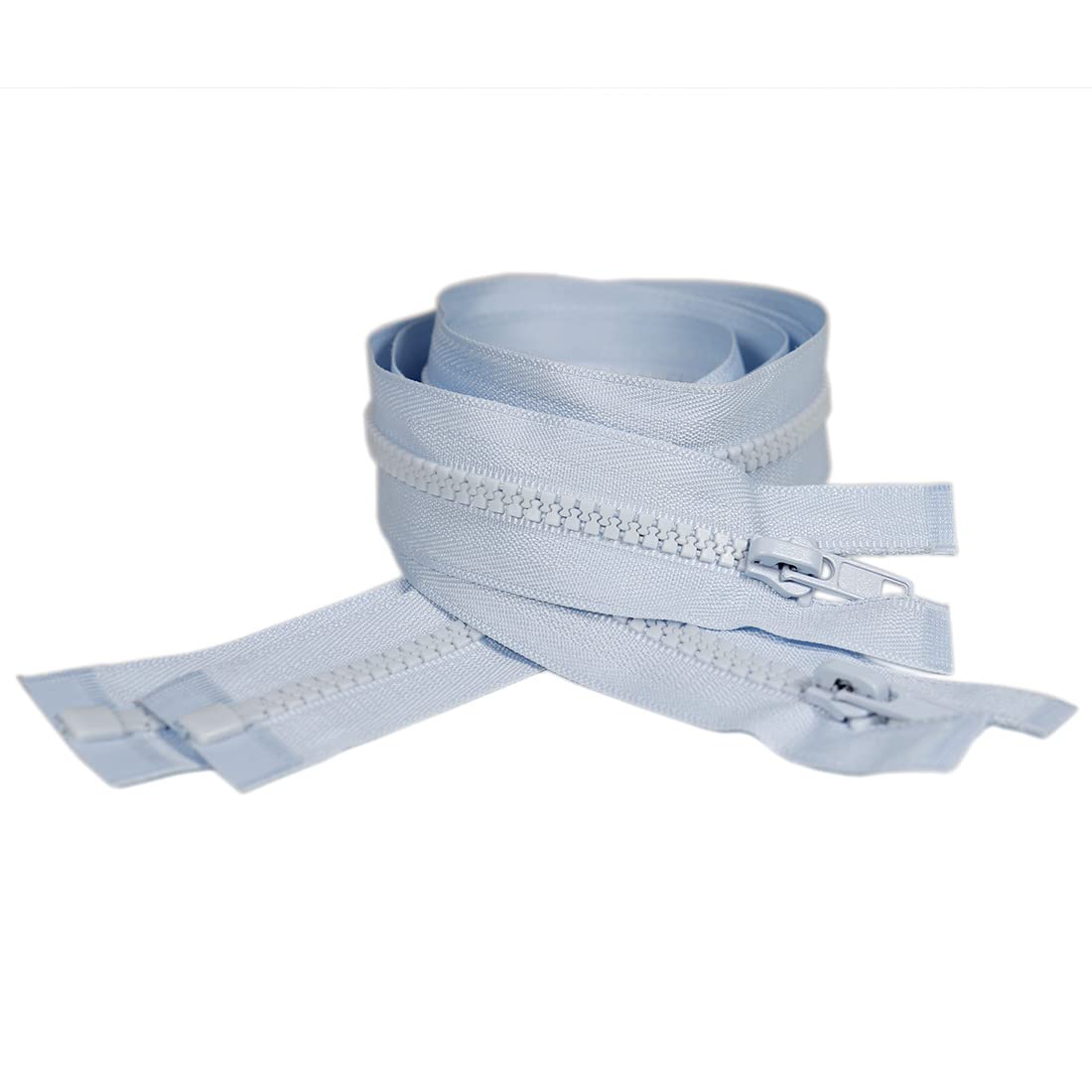2 Pieces, 8 Sizes, Injected Zipper 5# Separator for Jacket, Coat Sewing, White, Black, etc. 20 Colours, Divisible Plastic Zipper (3245, 80 cm)