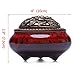 UOON Ceramic Stick Incense Burner and Cone Incense Holder Ash Catcher (Red)