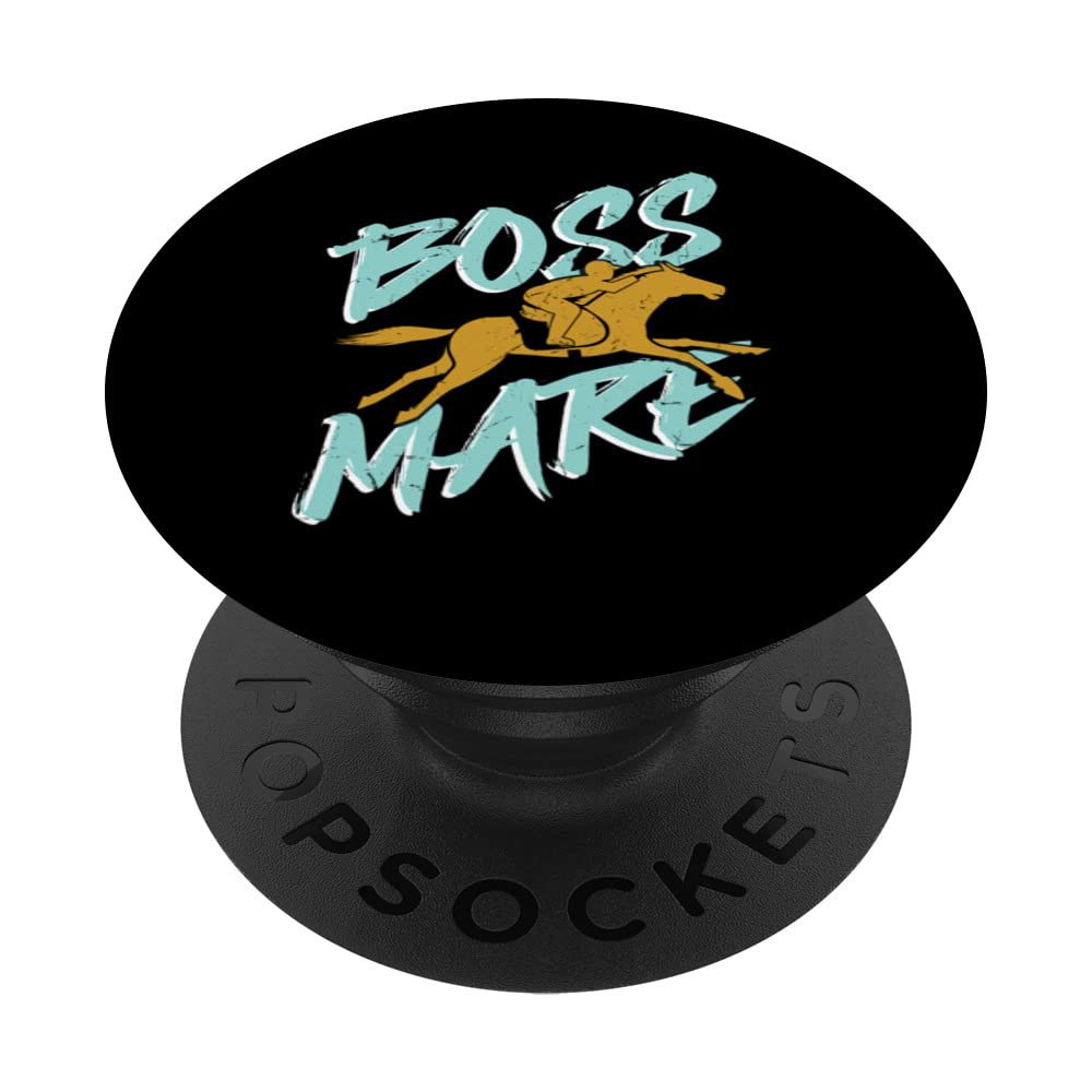 Boss Mare, Horse Riding Boss PopSockets Swappable PopGrip