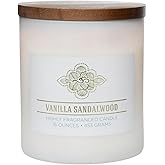 Carolina Vanilla Sandalwood Scented Candle, 16 oz Wellness Relaxing Aromatherapy Candle, 2 Wick White Jar Soy Blend Wax, Candles for Home, 60H Burn - Made in The USA
