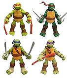 NEWEST! 4PCS Lot TMNT Teenage Mutant Ninja Turtles Action Figures Anime Movie Xmas Gift, Without Original Packing