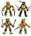 NEWEST! 4PCS Lot TMNT Teenage Mutant Ninja Turtles Action Figures Anime Movie Xmas Gift, Without Original Packing