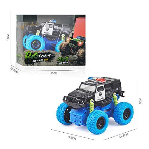 image for Toymall Baby Toys Toddler Police Car Toy Inertial Off-Road Vehicle Fou