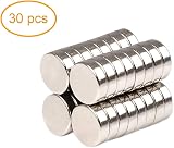 Qiuyan 30 PCS Neodymium Disc Magnets 10 x 1.8 mm Round Whiteboard Fridge Craft view 2