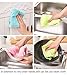 Amian Shop Dish Cloths Best Kitchen Cloths Cleaning Cloths with Coral Velvet Scour Sided-Set of 3-12 x 17 Inch