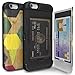 iPhone 6S Case, TORU [iPhone 6S Wallet Case Pattern Wood] Protective Slim Fit Dual Layer Hidden Credit Card Holder ID Slot Card Case with Mirror for iPhone 6S / iPhone 6 - Wood Geo