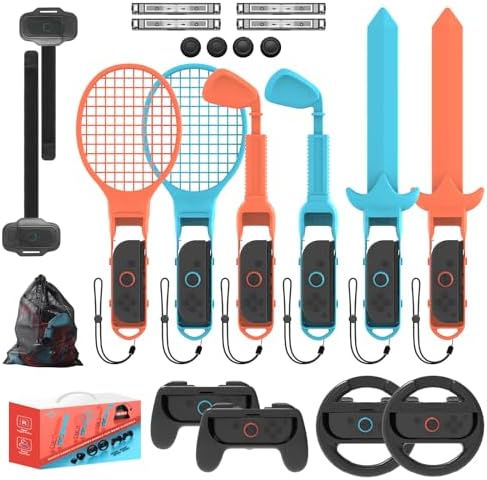 Amazon.com: Dobe - 30 in 1 Switch Sports Accessories Bundle for