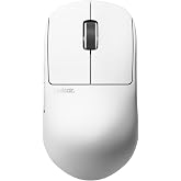 Pulsar Gaming Gears X2H Crazylight Gaming Mouse, Medium, Uyuni White | Ultra Lightweight 1.51 oz (43g), Symmetrical, Inward Side, Back-Aggressive Hump, Relaxed Claw/Claw Grip, XS-1, 32K DPI, 8K