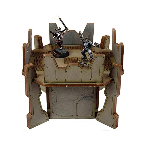 War World Gaming Industry of War Feuerstellung Turm - 28mm Sci-Fi Wargaming Tabletop Spiele Gelände Modellbau Modell… – Bild 5