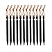 Terra Hiker Ultra-Lightweight Tent Stakes, Stake kit with Pulling Cords & Carrying Pouch, 18cm Long Aluminum Alloy Tent Pegs for Camping Tent (Black 12-Piece)