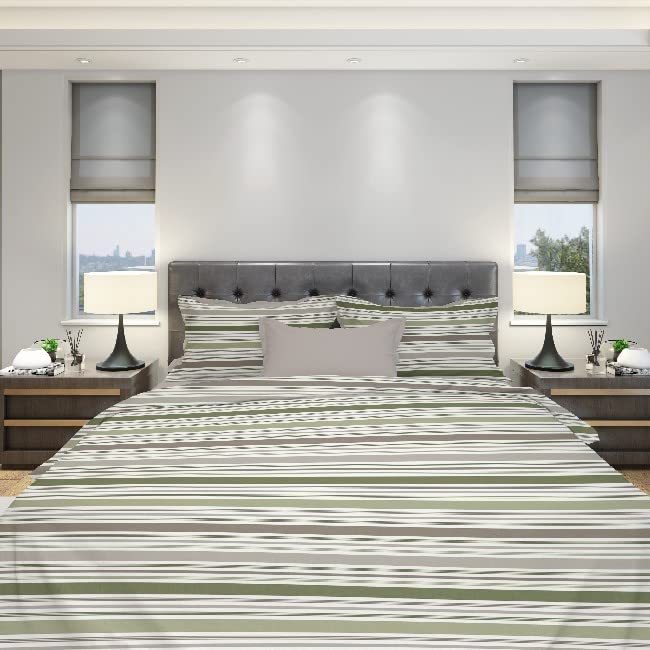 Homemania Albert Bedding – Single – with Fitted, Sheet and Pillowcase – Multi-Coloured Cotton, 150 x 280 cm, Multicolored