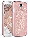 Galaxy S4 Case, Samsung Galaxy S4 Case, BENTOBEN Shockproof Glitter Luxury Shiny Bling Hard PC Case Slim Fit Sparkly Protective Phone Case Cover for Samsung Galaxy S4 for Girls & Women, Rose Gold