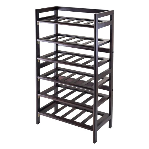 Click Here to See More Images Winsome 6-Tier Silvi Wine Rack, 30-Bottle