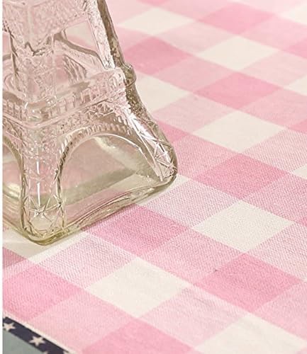 Japanese-style cloth fabric/Cotton colorfast plain table linen/ table/ plain linen Plaid tablecloth-D 70x70cm(28x28inch)