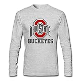 Men's Ohio State Buckeyes 100% Cotton Long Sleeve T-Shirt