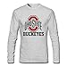 Men's Ohio State Buckeyes 100% Cotton Long Sleeve T-Shirt
