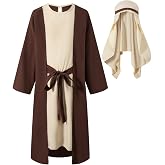Daddy's New Fishing Buddy Boys Kids Jesus Costume Biblical Outfits Halloween Religious Headscarf Suit