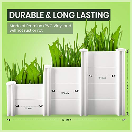 HEGEMONE Co. Tiered Raised Elevated Garden Bed Planter Box For