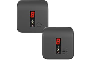 LEAKBEE Natural Gas Detector,Y401 Plug in Gas Leak Detector, Propane Gas Detector for Home, Kitchen,Leak Gas Alarm for LNG,LPG,Methane,Camper (2Pack, Black)