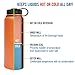 Fifty/Fifty Orange Vacuum-Insulated Stainless Steel Bottle with Wide Mouth - 40 oz. Capacity