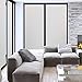 Niviy Etched Privacy Window Film Frosted Glass Static Cling Non Adhesive Window Frost Film for Home Office, 35.4 inch x 78.7 inch