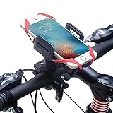 EXSHOW Bike Phone Mount,Security Design Motorcycle Holder with Full Rotation for iPhone 7 plus/7/6s/6 Plus/5s/4,Samsung Galaxy S4/5/6,Note 2/3/4/5/6/7,LG,HTC and All the 3.5-6 inches Phones and GPS