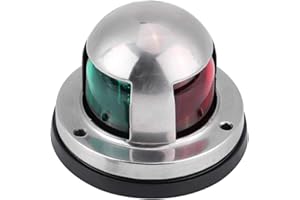 12V LED Navigation Light Marine Boat Stainless Steel Red and Green LED Navigation Lamp Yacht Accessory Tools