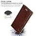 Belemay Compatible with iPhone 8 Plus Wallet Case, Genuine Cowhide Leather Flip Case Folio Cover [Soft TPU Inner Case] Card Holder Slots, Kickstand, Cash Pockets Compatible with iPhone 8 Plus, Brown