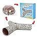 PAWZ Road Leopard Print Cat Tunnel Crinkly Sounds 3 Ways Fun Tunnel Collapsible