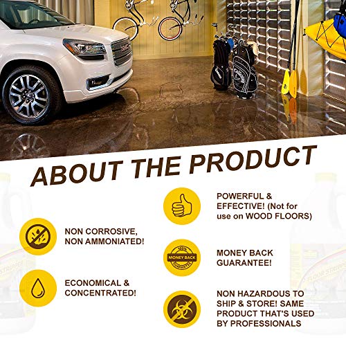 Ultimate Floor Finish & Wax Stripper Remover Non Corrosive Concentrated - 1 Gallon
