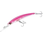Yo-Zuri Crystal 3D Minnow Deep Diver Lure, Fluorescent Pink, 6-Inch