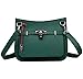 Ainifeel Women's Padlock Genuine Leather Messenger Bag Satchel With Silver Hardware