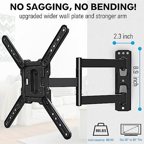 MOUNTUP TV Wall Mounts TV Bracket for Most 2660 Inches TVs, Full