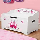 DIBSIES Personalization Station Personalized Modern Expressions Toy Box - White (Princess)