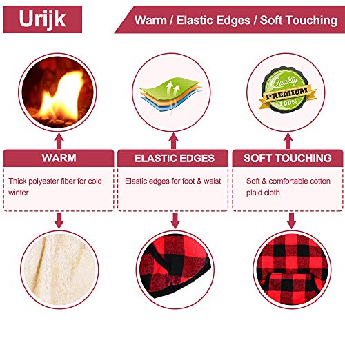 Urijk Dog Winter Coat Plaid Hoodie Jacket, Soft Warm Fleece British Style Hooded Dog Cold Weather Coat, Windproof Snow Proof Dog Winter Clothes Dog Snowsuit Apparel for Small Puppy Medium Large Dogs - Thumbnail 4