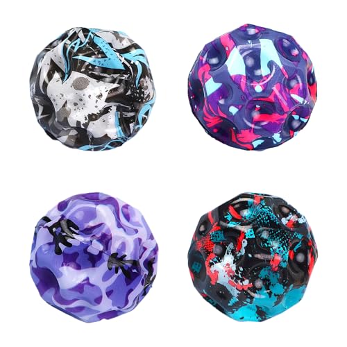 Tendry Moon Ball, Extreme High Bouncing Ball Moon Shape for Kids of All Ages, Improve Hand-Eye Coordination, Easy to Grip and Catch by Athletes as a Sport Training Balls